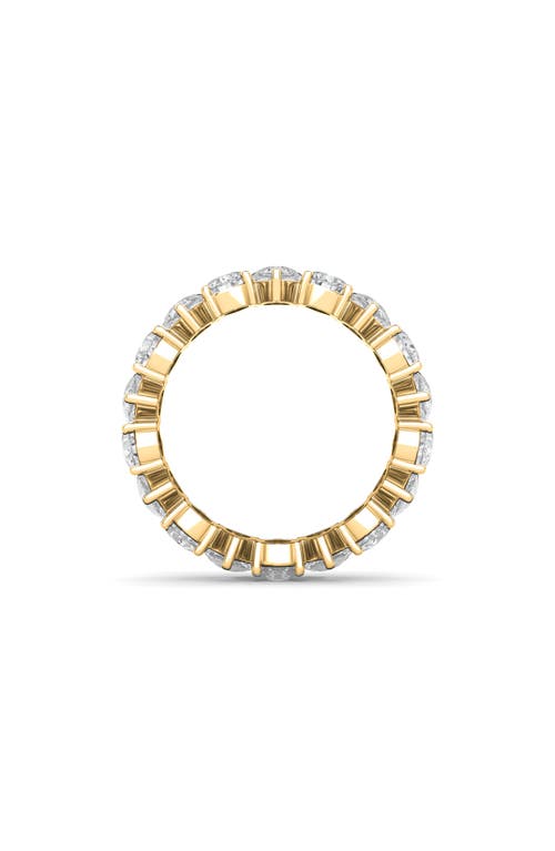 Shop Hautecarat Alternating Pear Lab Created Diamond Eternity Ring In Yellow Gold