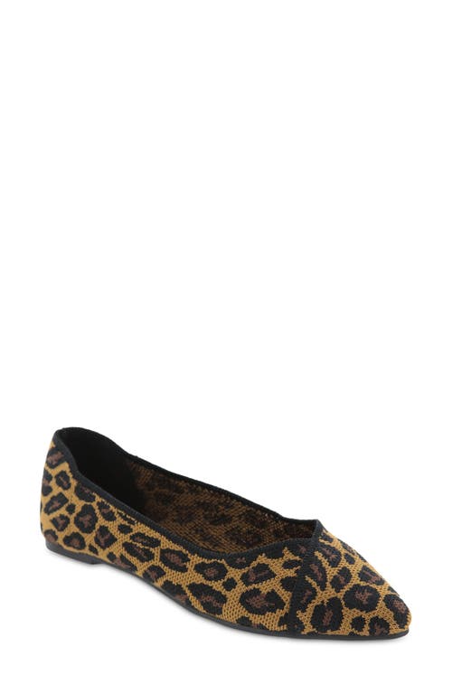 MIA Elanna Knit Flat in Leopard Print