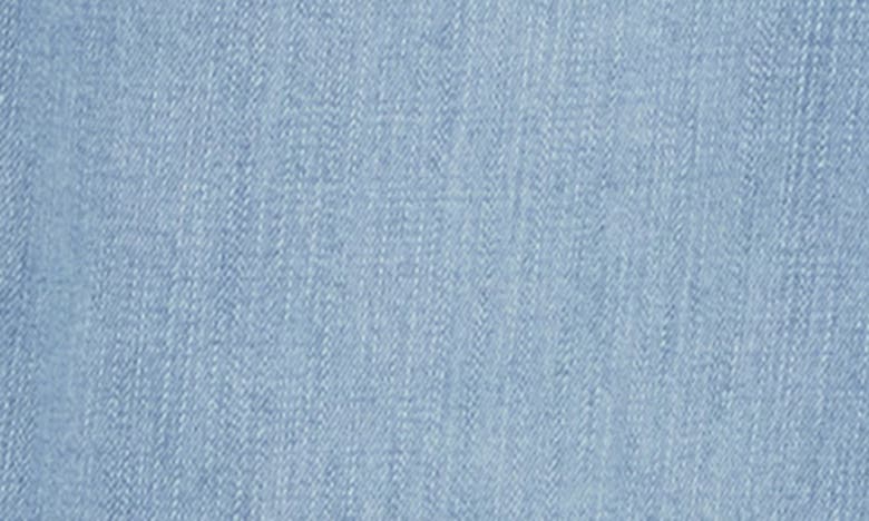 Shop Democracy High Waist Raw Hem Crop Flare Jeans In Powder Blue Artisinal