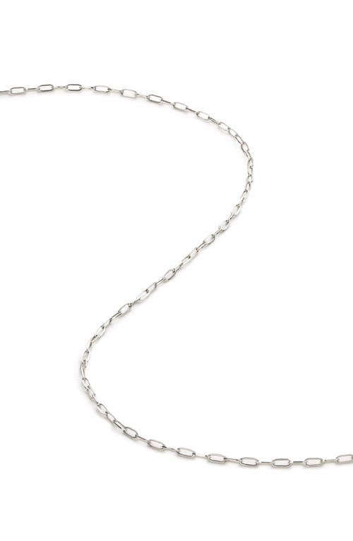 Ana Luisa Gold Paperclip Chain Necklace In White Gold