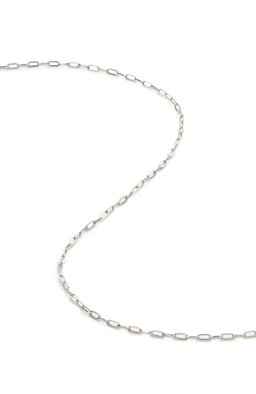 Shop Ana Luisa Gold Paperclip Necklace In White Gold