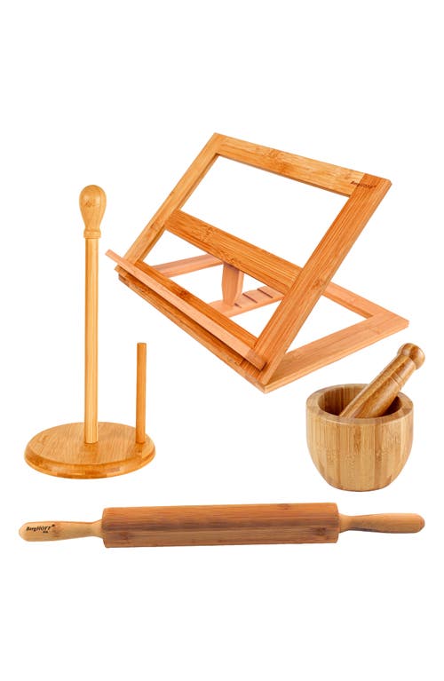 Berghoff 4-piece Bamboo Kitchen Set In Beige