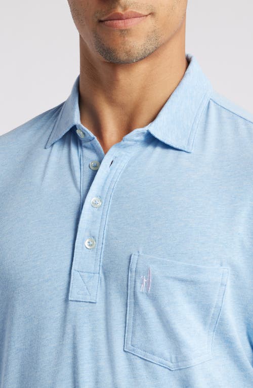 Shop Johnnie-o Heathered Original 2.0 Regular Fit Polo In Aspen