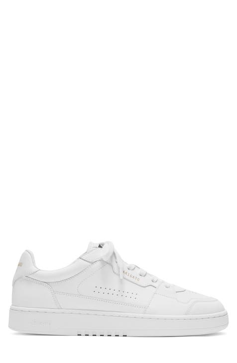 All white leather running shoes hotsell