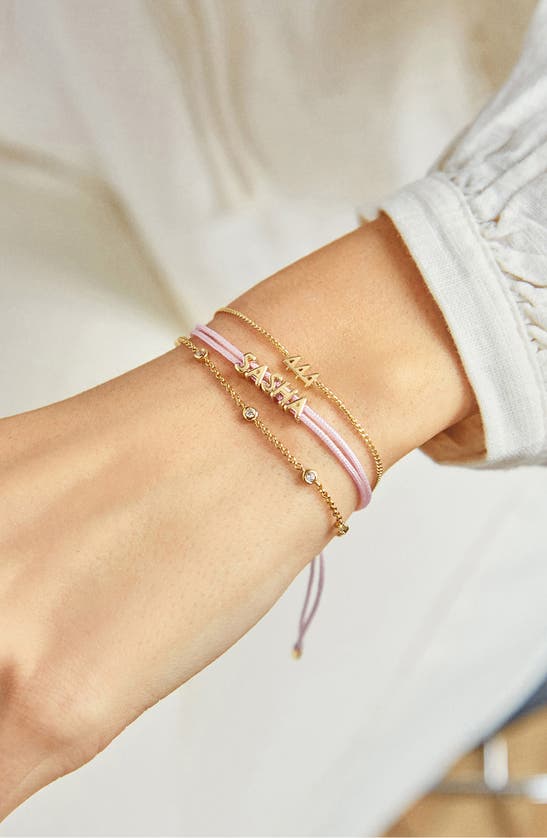 Shop Baublebar Custom Cord Bracelet In Light Pink