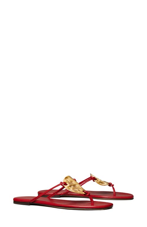 Tory Burch Patos Flip Flop Red /Gold at Nordstrom,