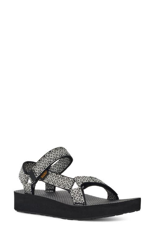 Teva Midform Universal Sandal In Boho White/black