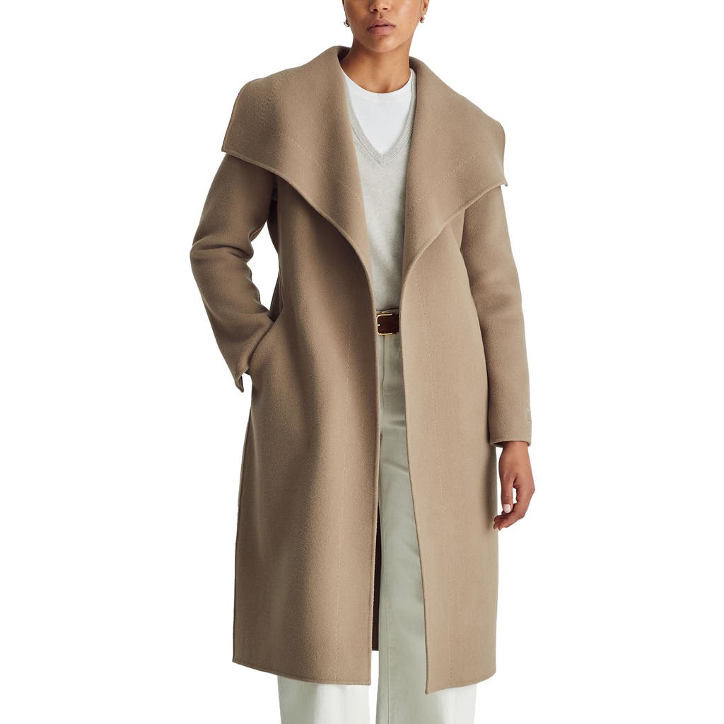 Dawn Levy Gisele Belted Coat In Hazelnut