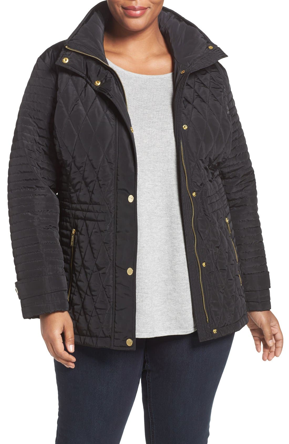 MICHAEL Michael Kors Quilted Jacket (Plus Size) Nordstrom