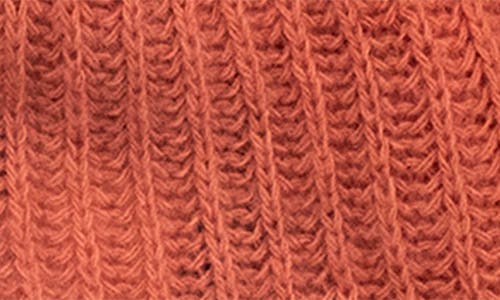 Portolano Rib Knit Cashmere Beanie In Coral
