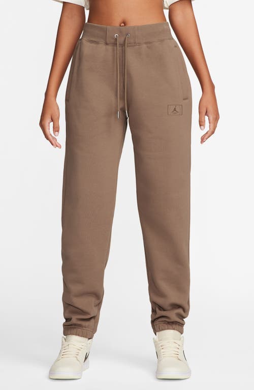 Shop Jordan Flight Fleece Sweatpants In Archaeo Brown