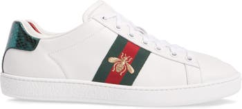 Gucci White Leather Ace Sneakers Size 40 Gucci