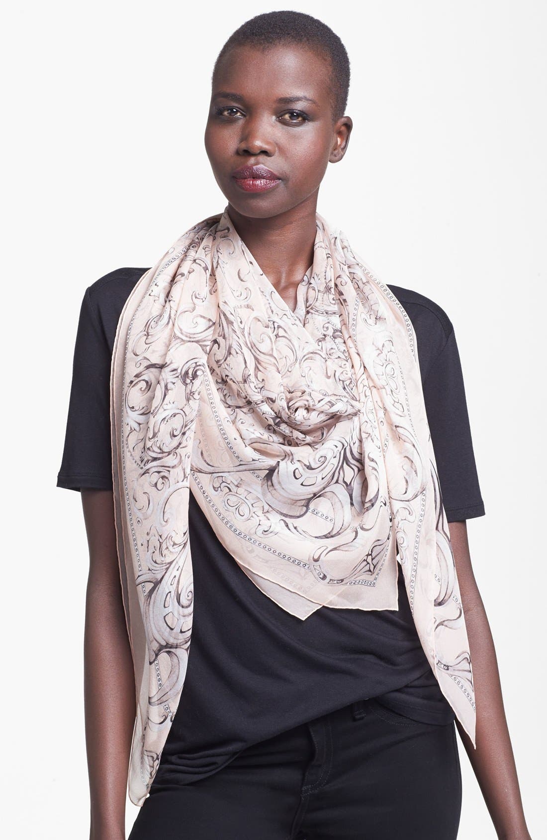 Alexander McQueen 'Gloria' Silk Scarf Nordstrom