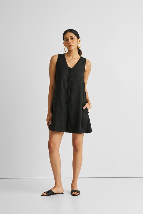 Reistor Women's Romp & Play Romper In Black In Black