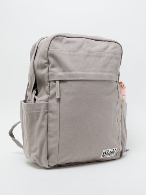 Shop Terra Thread Organic Cotton Backpack In Cloud Grey