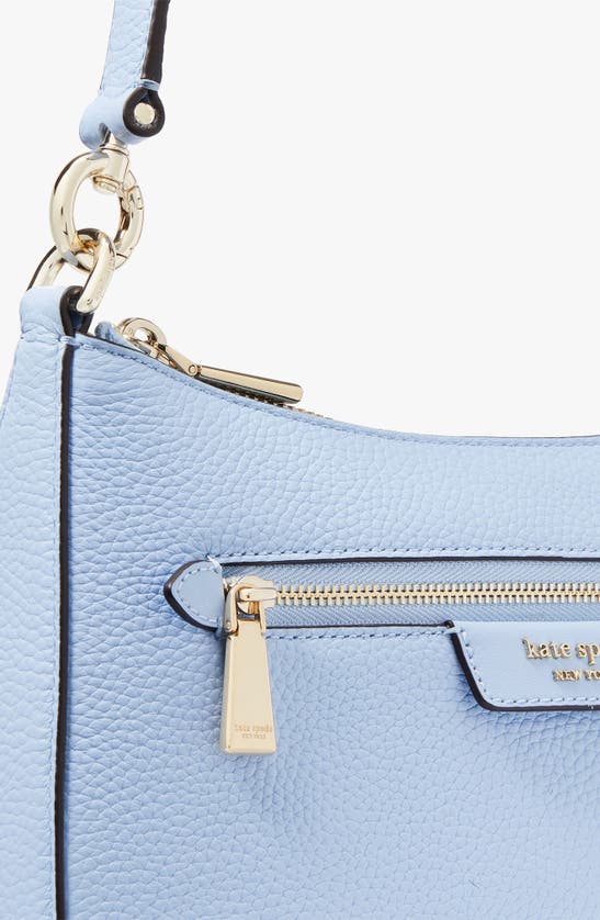 Shop Kate Spade Hudson Pebbled Leather Medium Shoulder Bag In North Star