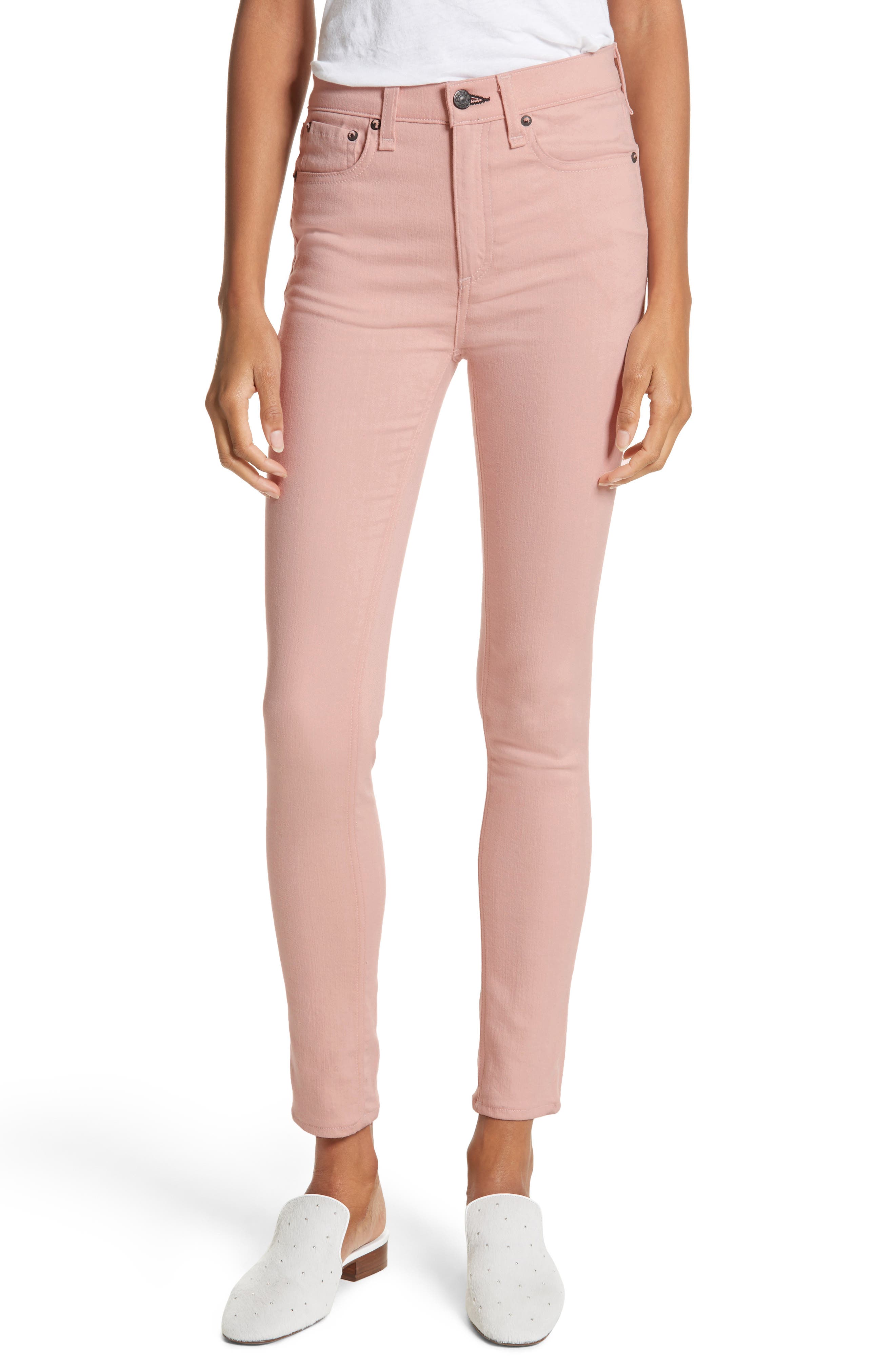 blush colored jeans