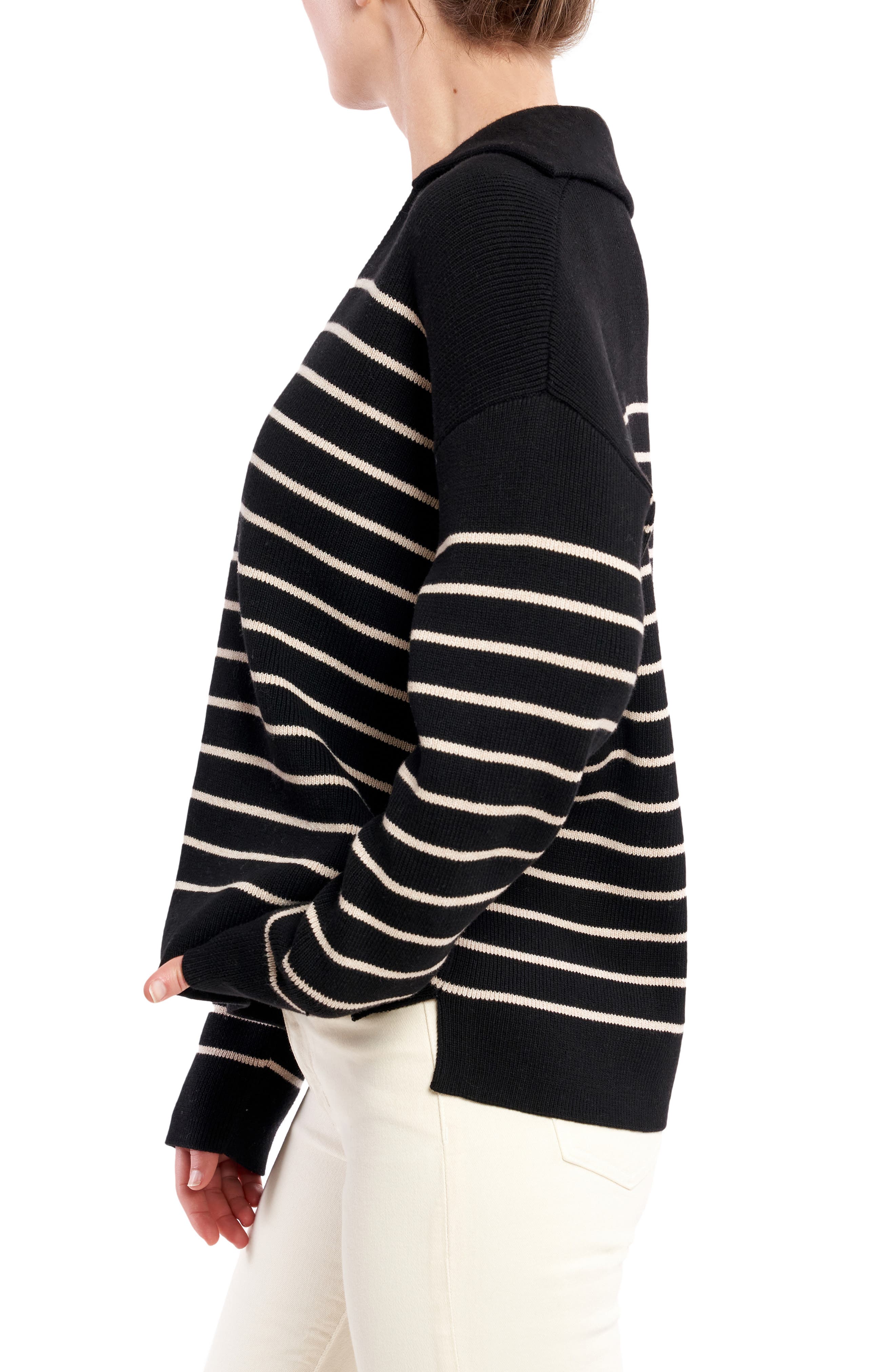 La Ligne Sailor Stripe Cotton Sweater 