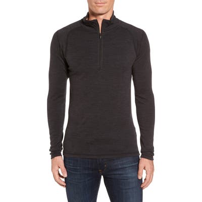 Smartwool Merino 250 Base Layer Quarter Zip Pullover, Grey