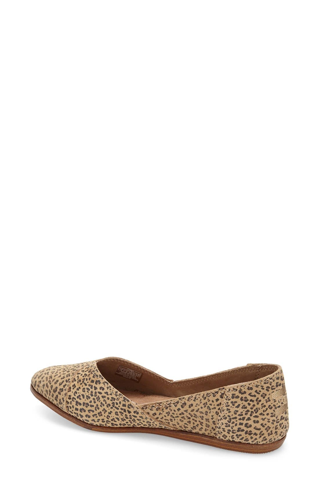 toms jutti cheetah flats