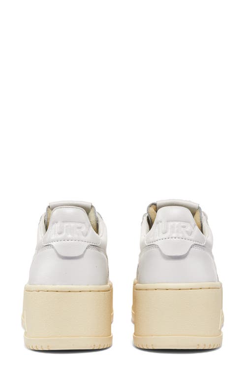 Shop Autry Medalist Sneaker In White/white