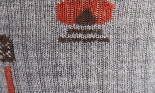 Shop Smartwool Hike Light Cushioning Camp Gear Merino Wool Blend Crew Socks In Light Gray