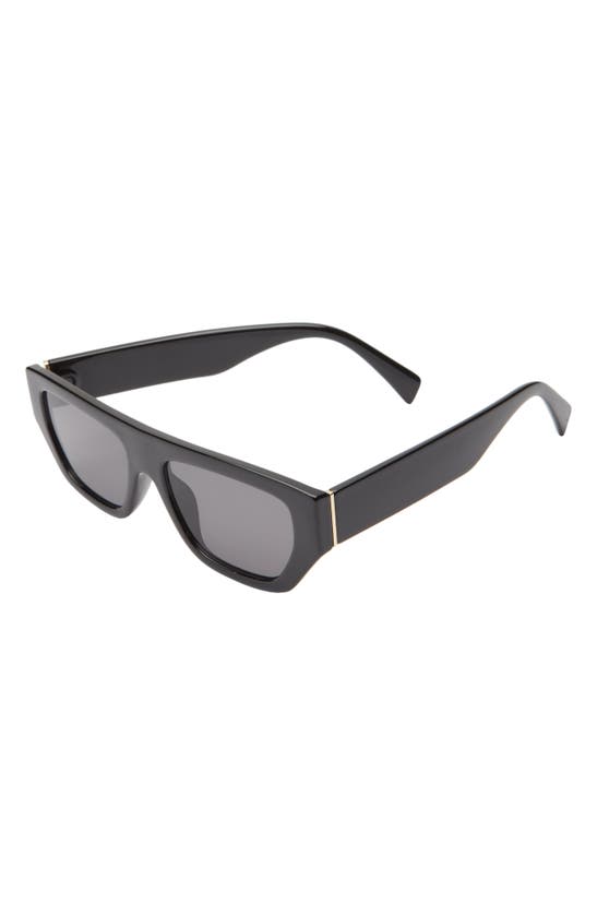 Shop Bp. Bold Flat Top Sunglasses In Black