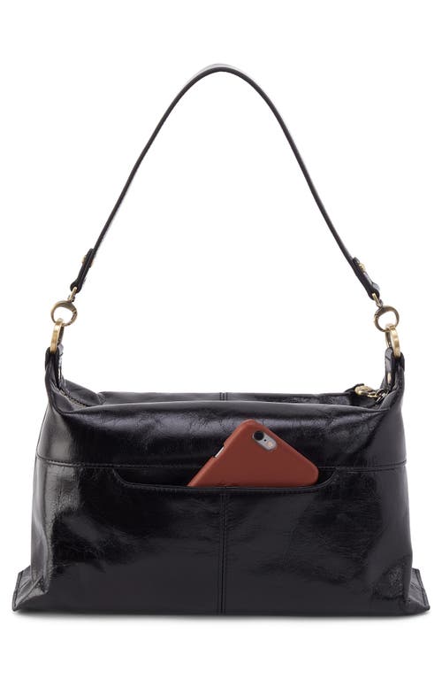Hobo Avon Leather Shoulder Bag In Black