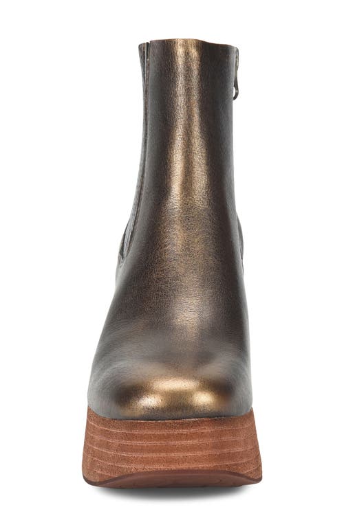 Kork-ease ® Platform Bootie In Bronze Metallic