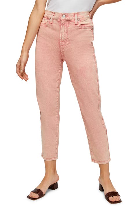 7 For All Mankind Jeans 25 Skinny Pink Sunrise NWT!