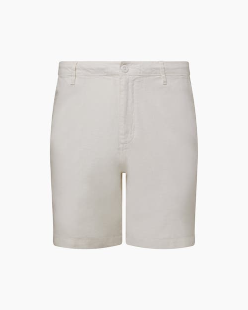 Shop Onia Stretch Linen Traveler Short In White