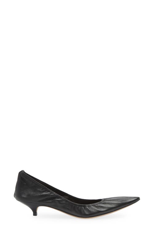 Shop The Row Liisa Pointed Toe Kitten Heel Pump In Black