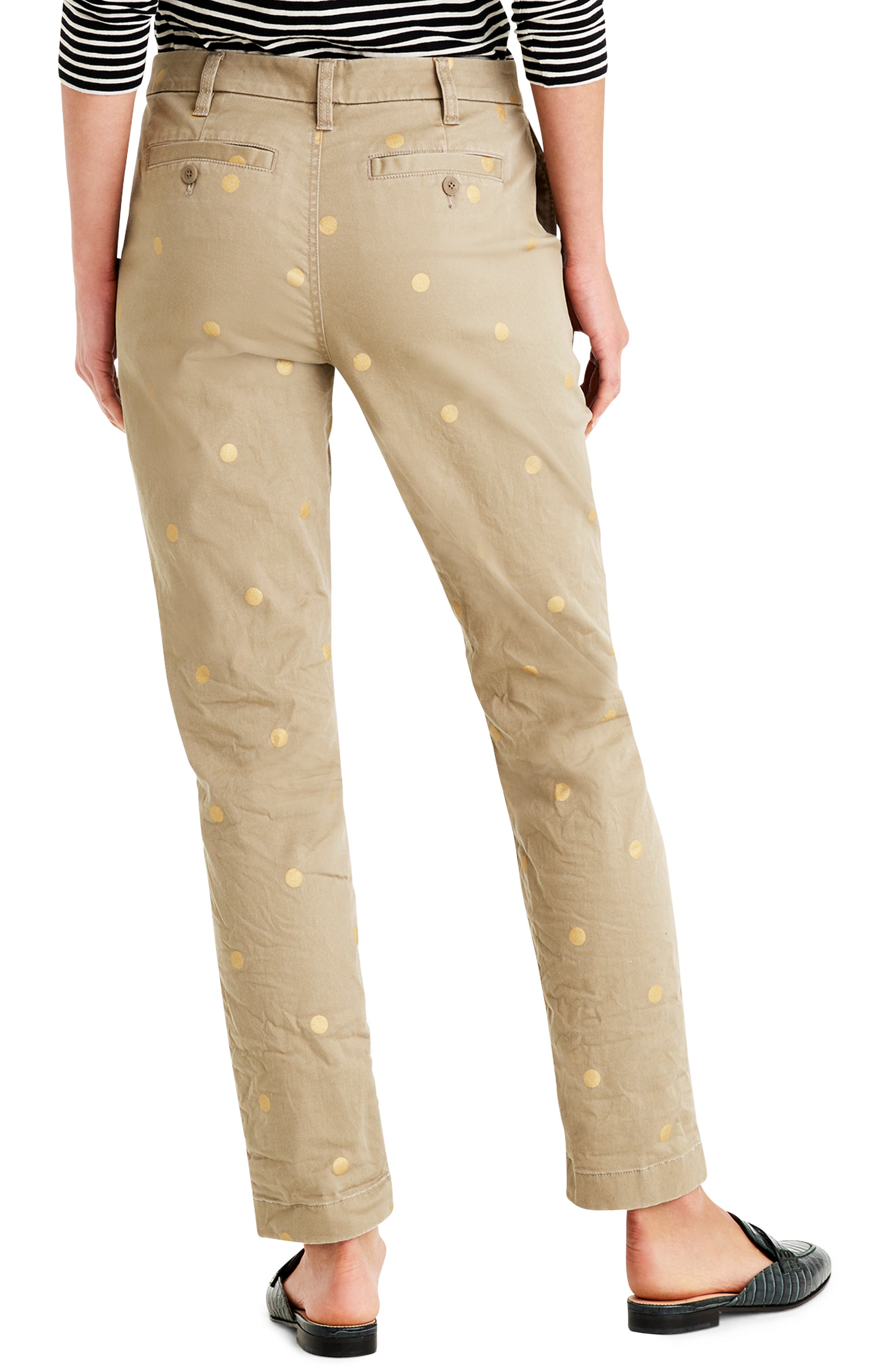 j crew high rise slim boy chino