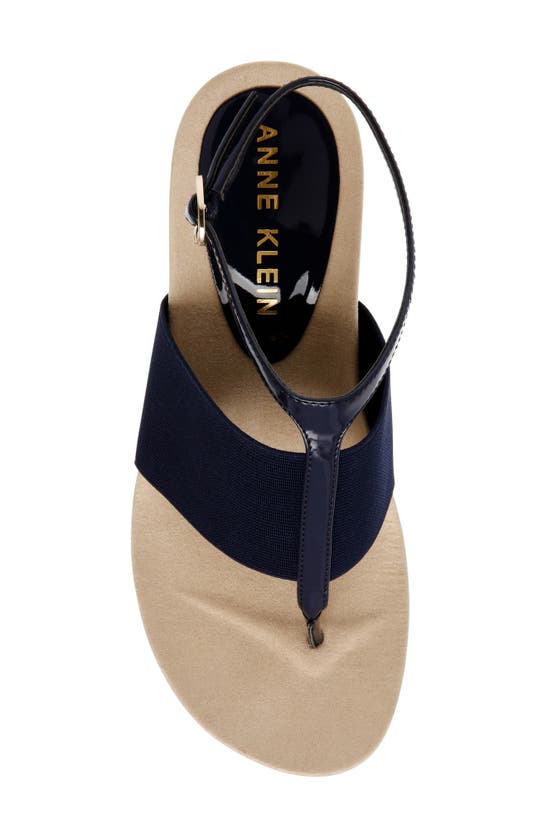Shop Anne Klein Akikari Wedge Sandal In Navy
