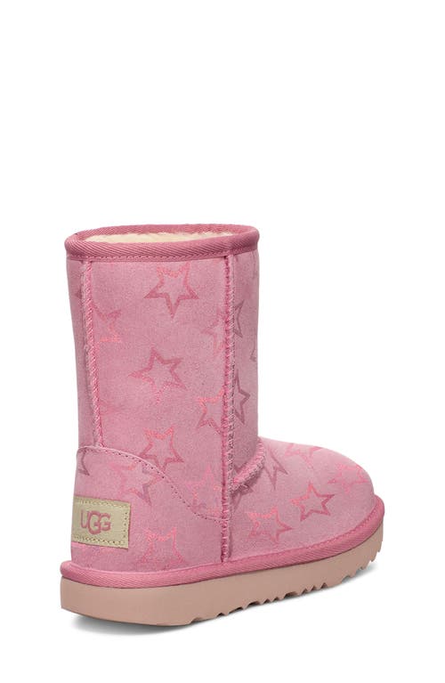 Shop Ugg(r) Kids' Classic Ii Iridescent Stars Boot In Dusty Orchid/pink Iridescent