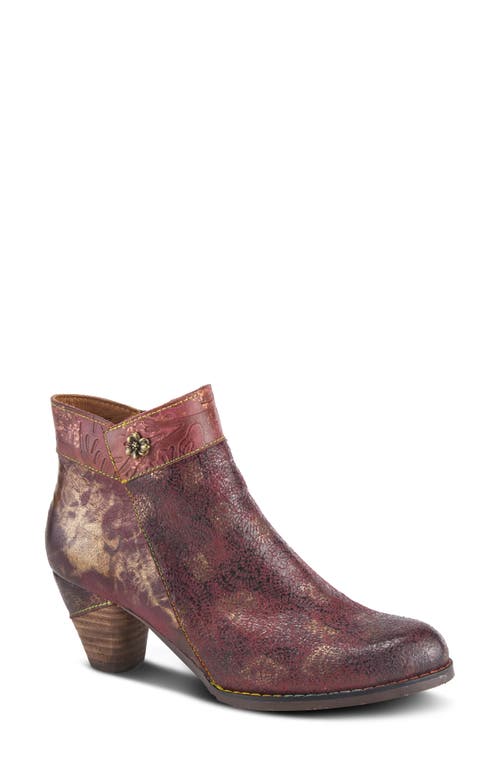 Shop L'artiste By Spring Step Bestlove Bootie In Bordeaux Multi