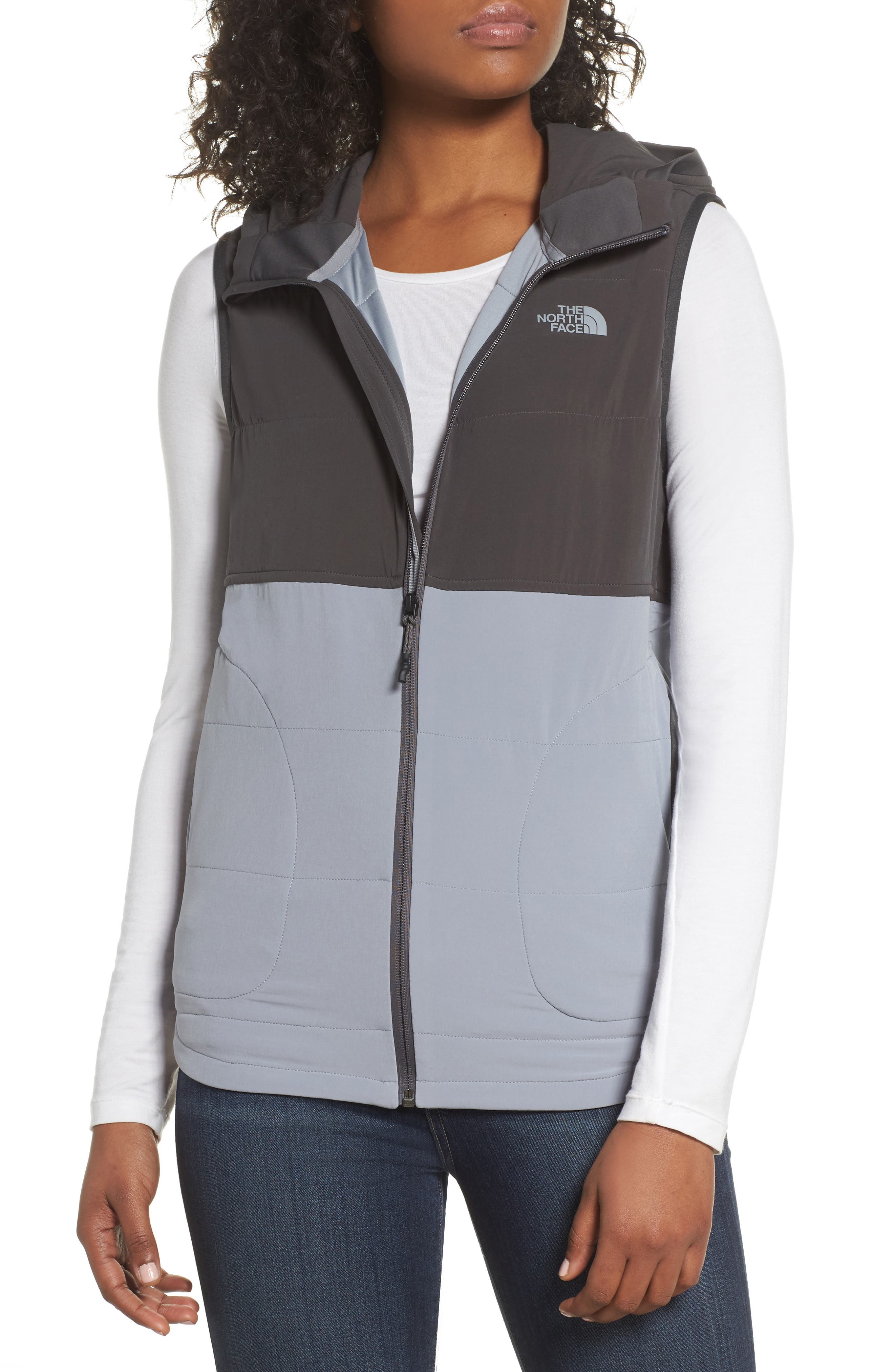 north face sweatshirt vest