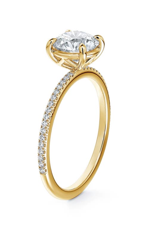 De Beers Forevermark Delicate Icon Setting Round Diamond Engagement Ring in Yellow Gold-D0.70Ct at Nordstrom