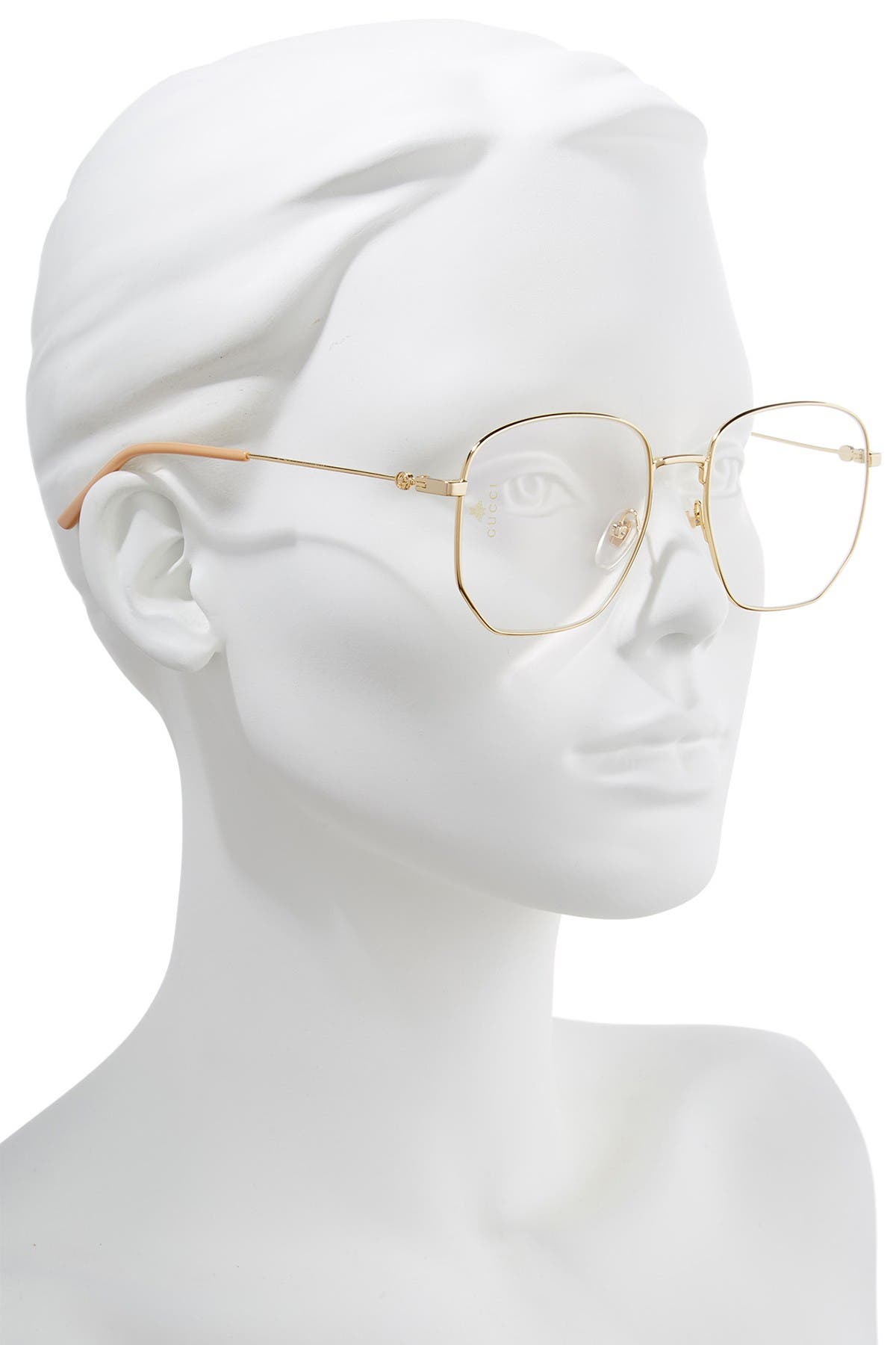 gucci hexagon frame glasses