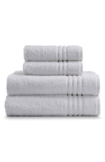 Ella Jayne Home Solid Cotton 4-piece Towel Set In White