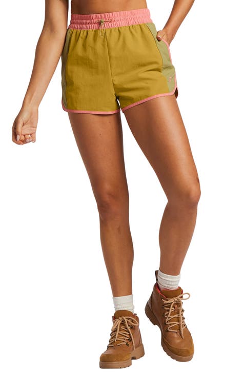 Yellow athletic hot sale shorts womens