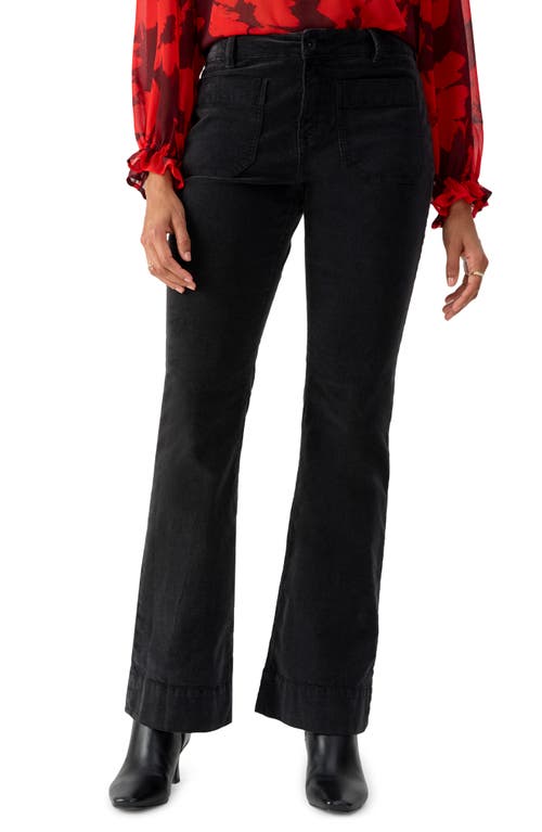 Sanctuary Corduroy Flare Pants in Obsidian at Nordstrom, Size 31