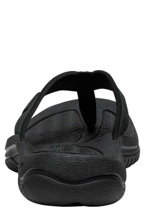 Shop Keen Kona Flip Flop In Black/steel Grey