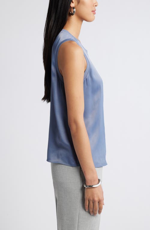 Shop Nordstrom Rib Trim Tank Top In Grey Folkstone