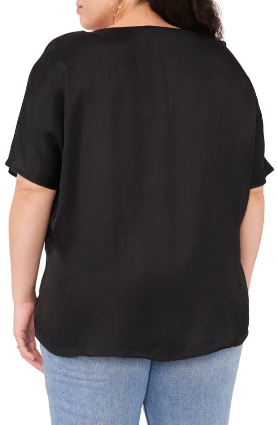 Shop Vince Camuto High-low Baggy T-shirt In Rich Black