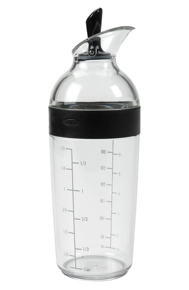 OXO Salad Dressing Shaker Cup, Main, color, BLACK