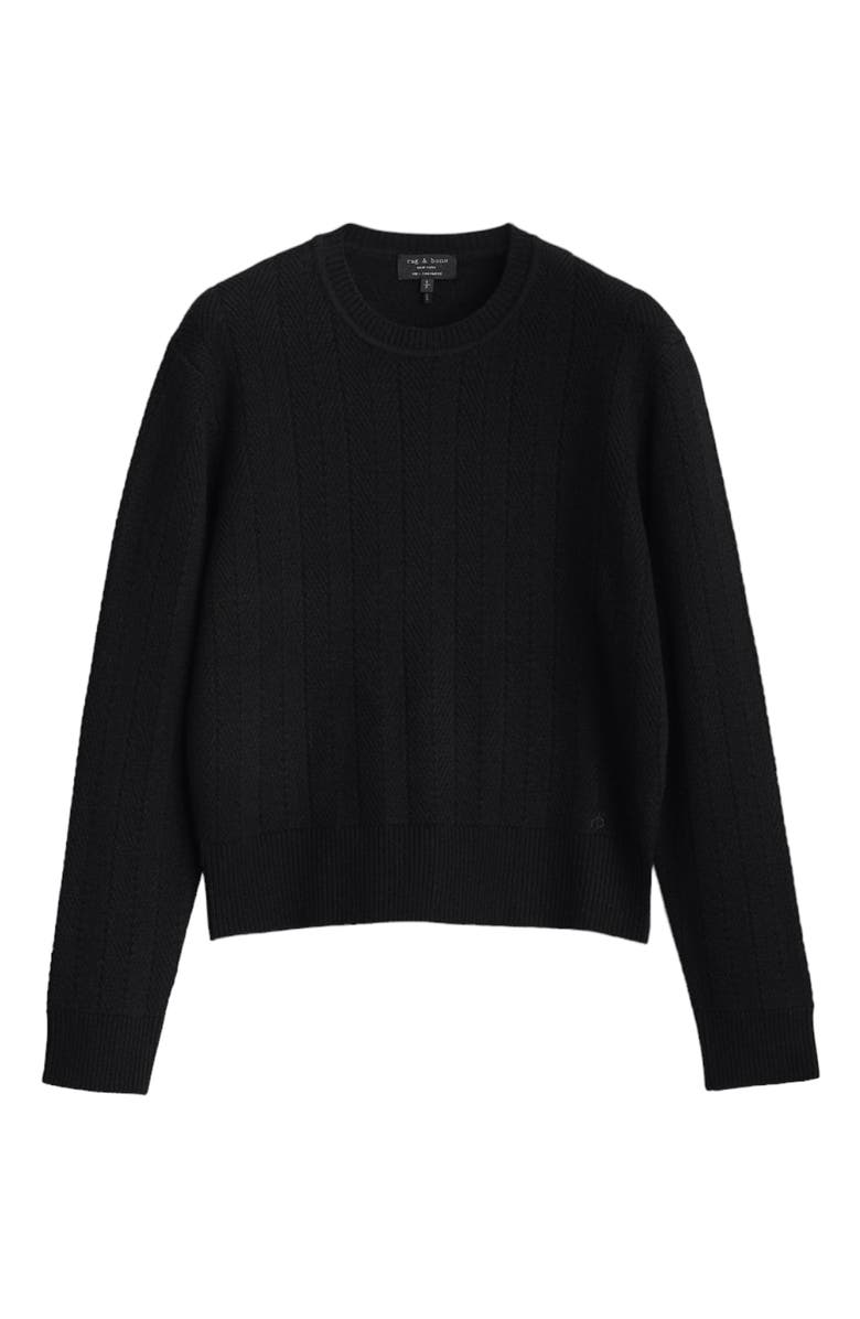 rag & bone Durham Herringbone Stitch Wool Sweater | Nordstrom