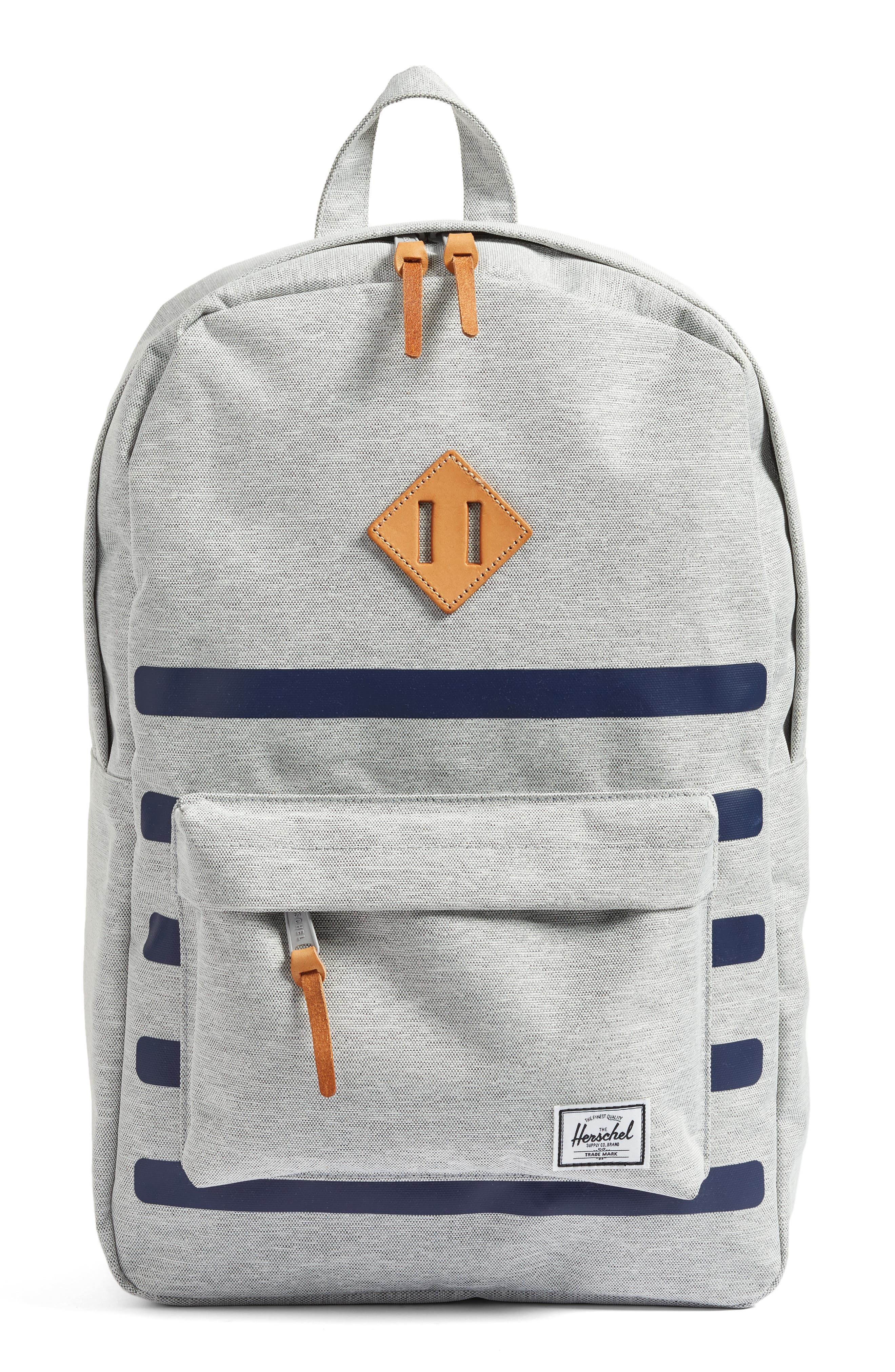 heritage offset denim backpack