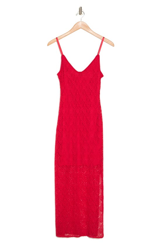 Shop Bebe Tank Dress In Red