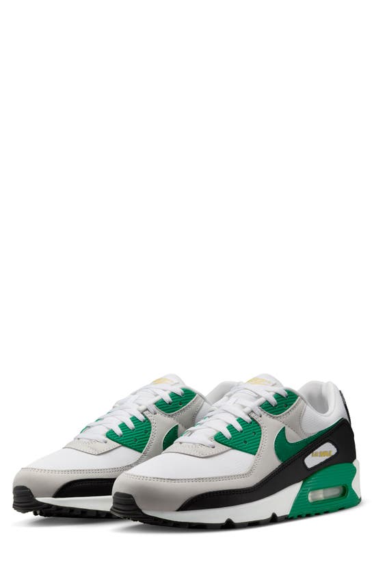 Shop Nike Air Max 90 Sneaker In White/ Malachite/ Black